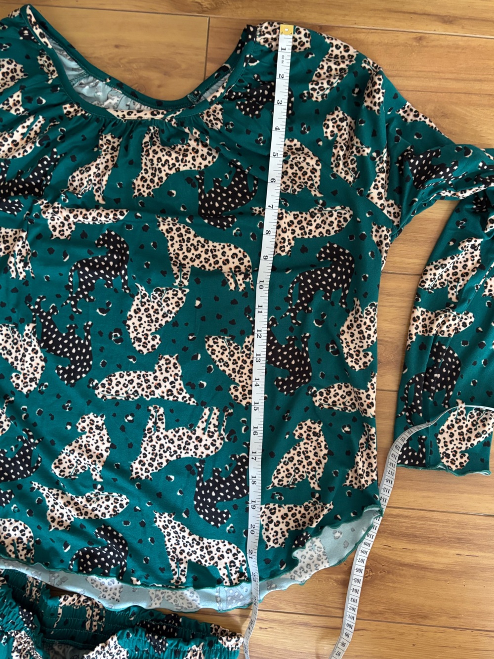 Comfort Code by Cuddl Duds Leopard Print 2-Piece Pajama Lounge Set S Coastal - Picture 13 of 15